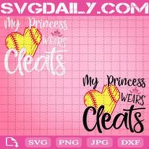 My Princess Wears Cleats Svg