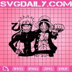 Naruto And Luffy Svg