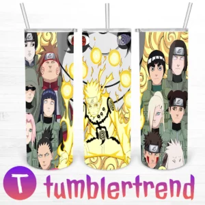 Naruto Characters 20oz Tumbler Skinny