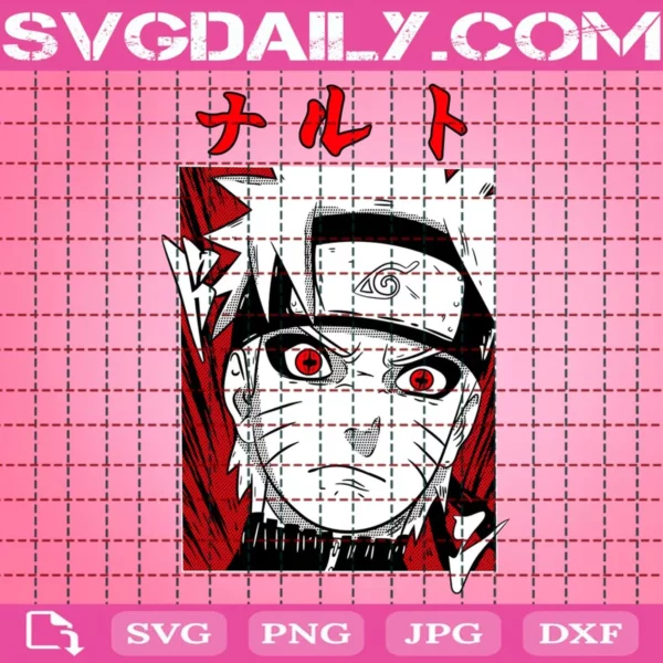 Naruto Red And White Svg