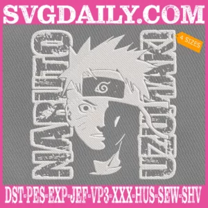 Naruto Uzumaki Embroidery Design