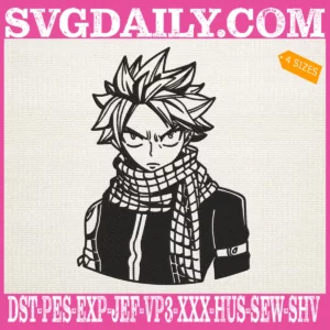 Natsu Dragneel Embroidery Design