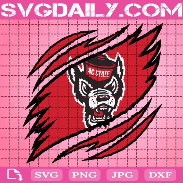 Nc State Wolfpack Claws Svg