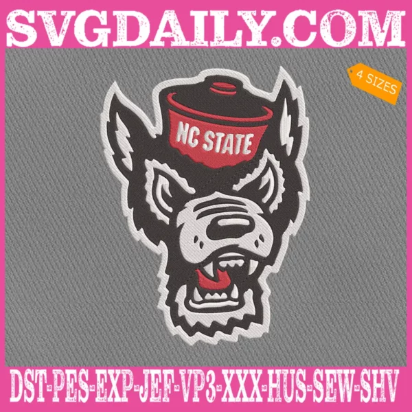 NC State Wolfpack Embroidery Machine