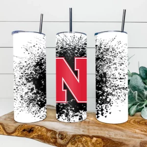 Nebraska Cornhuskers Football 20oz Skinny Tumbler