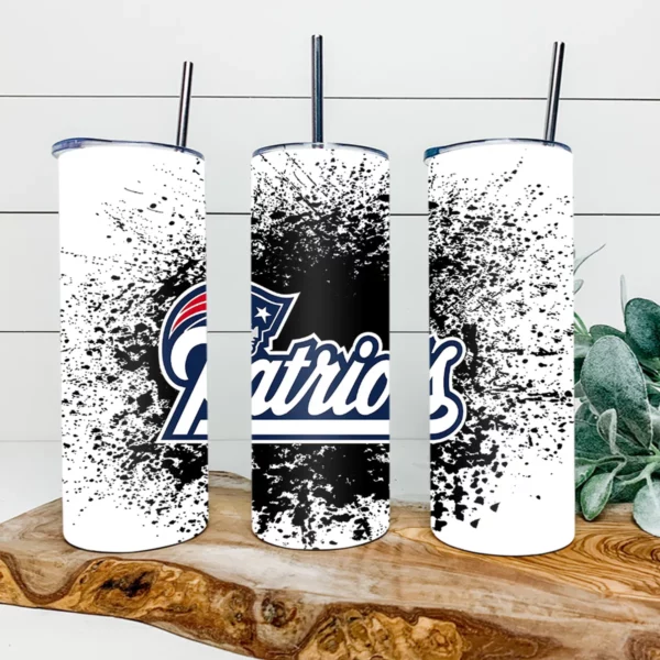 New England Patriots Football 20oz Skinny Tumbler