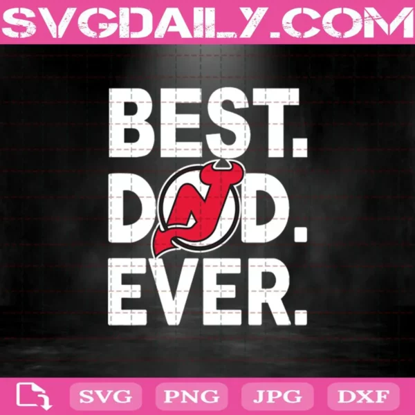 New Jersey Devils Best Dad Ever Svg