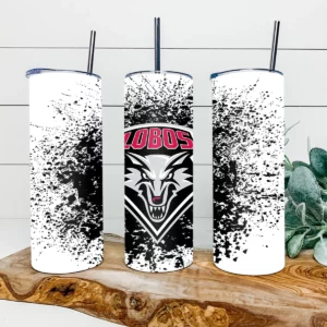 New Mexico Lobos Football 20oz Skinny Tumbler