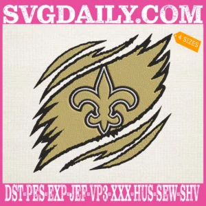 New Orleans Saints Embroidery Design