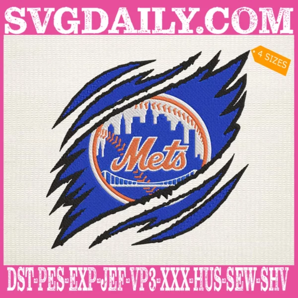 New York Mets Embroidery Design