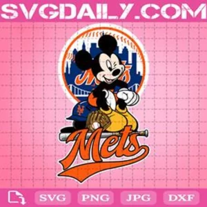 New York Mets Mickey Svg