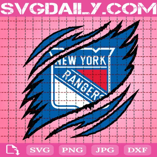 New York Rangers Claws Svg