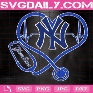 New York Yankees Nurse Stethoscope Svg