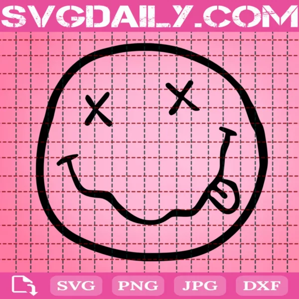 Nirvana Smiley Face Svg