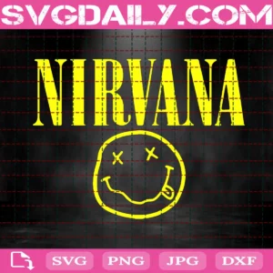 Nirvana Svg, Nirvana Smiley Svg