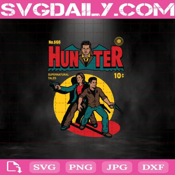 No 666 Hunter Comic Supernatural Tales Svg
