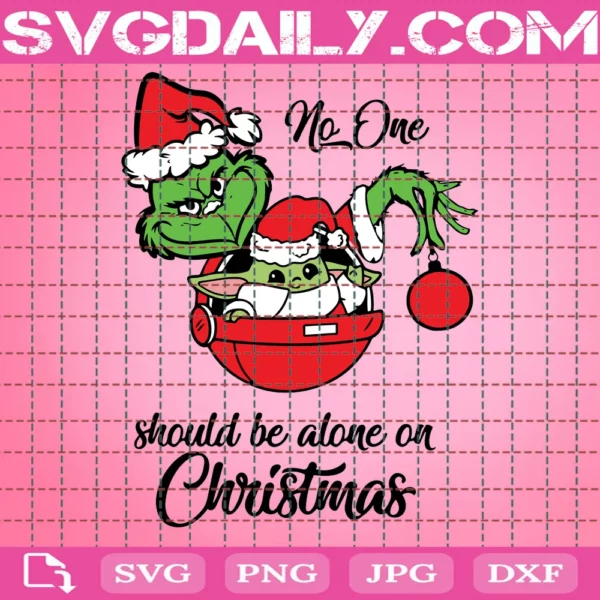 No One Should Be Alone On Christmas Svg
