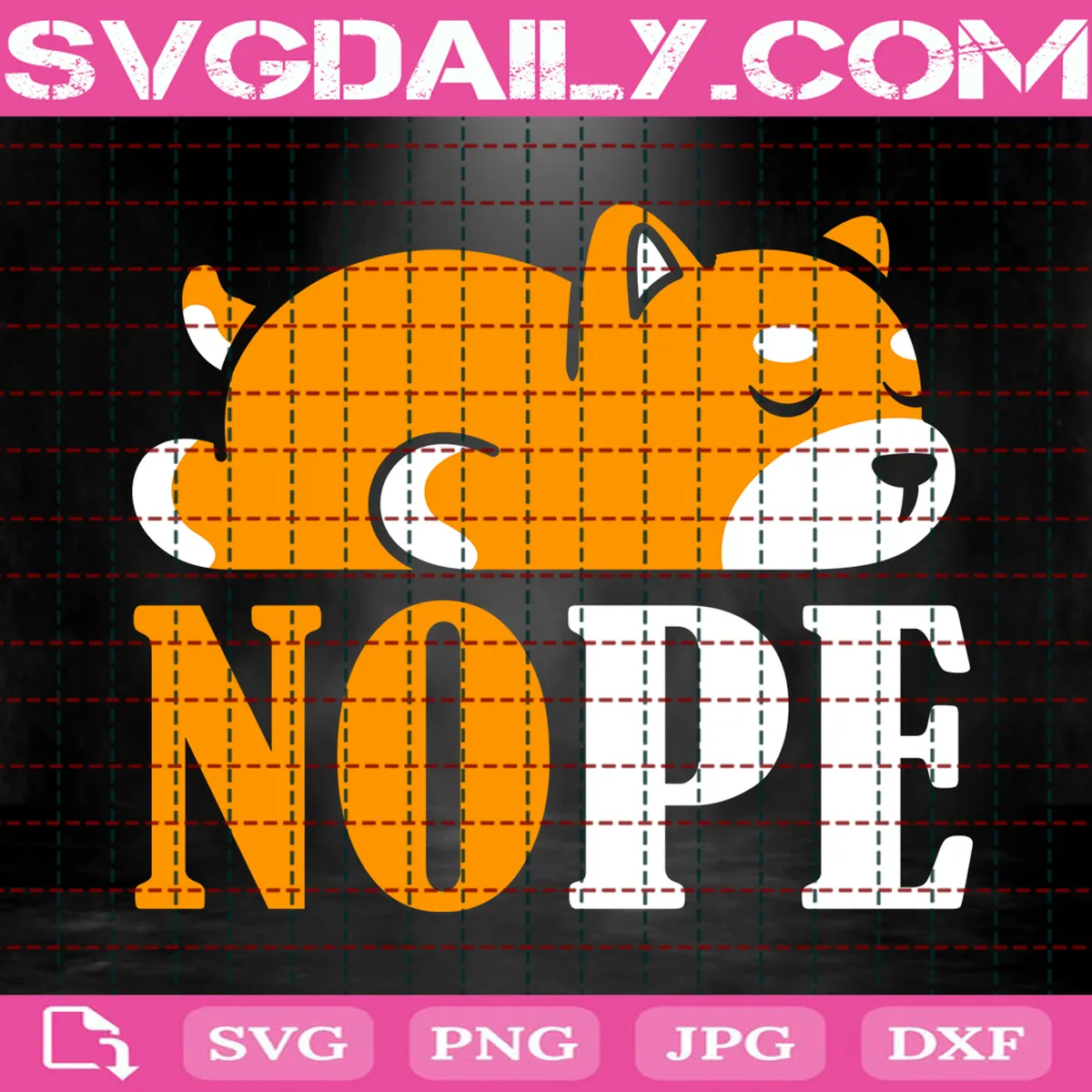 Nope Dog Svg, Funny Dog Svg