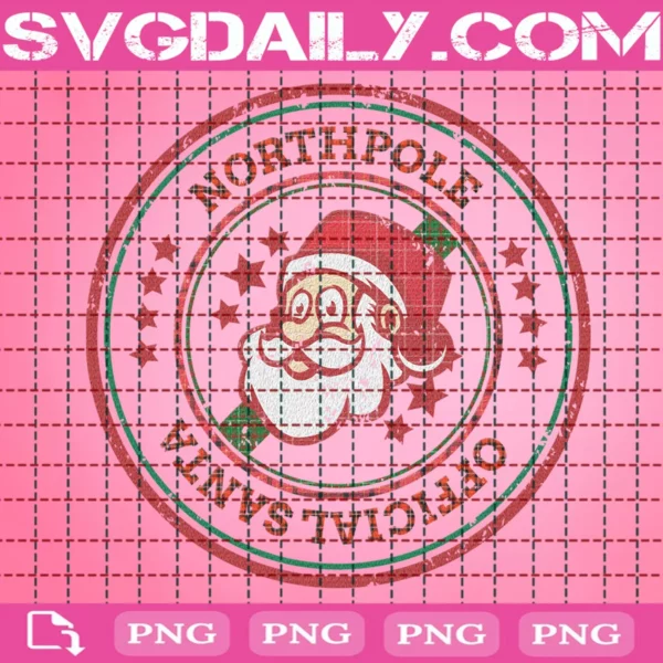 North Pole Offical Santa Png