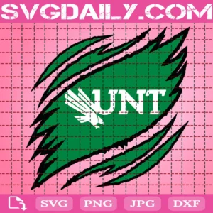 North Texas Mean Green Claws Svg