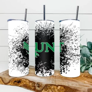 North Texas Mean Green Football 20oz Skinny Tumbler