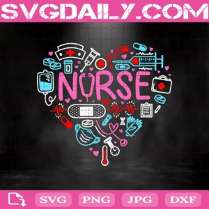 Nurse Love Svg, Nurse Hearth Svg