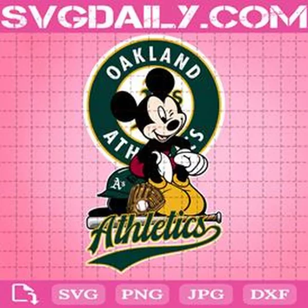 Oakland Athletics Mickey Svg