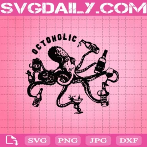Octopus Svg, Octoholic Svg