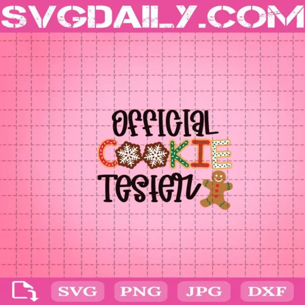 Official Christmas Cookie Tester Svg