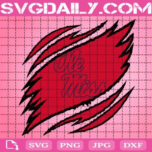 Ole Miss Rebels Claws Svg