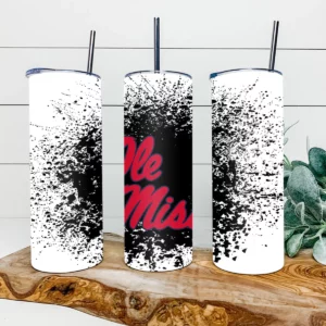 Ole Miss Rebels Football 20oz Skinny Tumbler