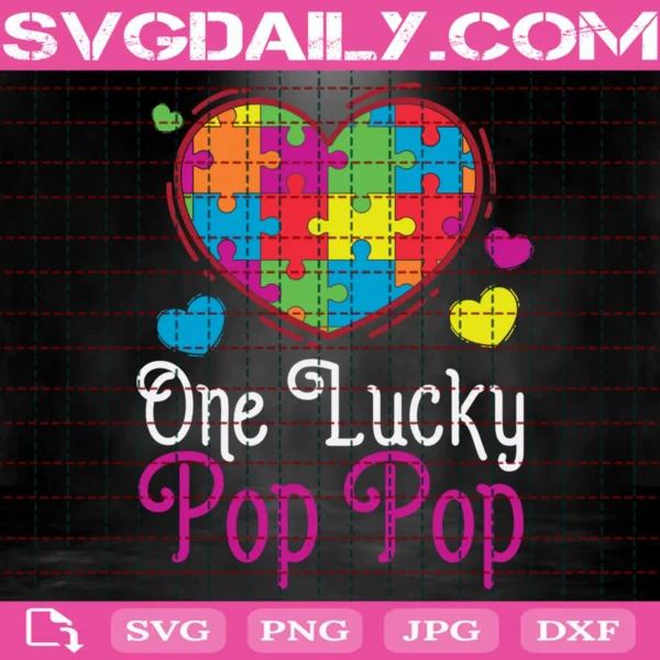 One Lucky Pop Pop Svg