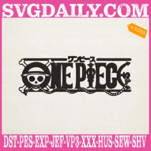 One Piece Logo Embroidery Design