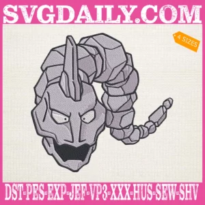 Onix Pokemon Embroidery Design