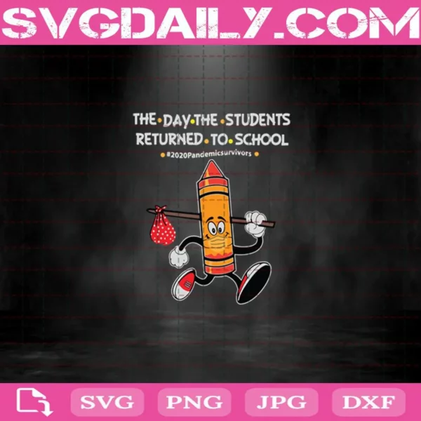 Orange Crayon Brown Crayon The Day The Teachers Returned To School Svg