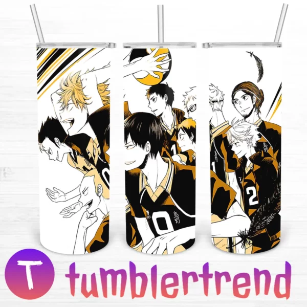 Orange Karasuno 20oz Tumbler Skinny