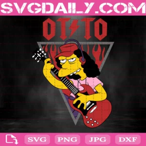Otto Mann Svg, The Simpsons Svg