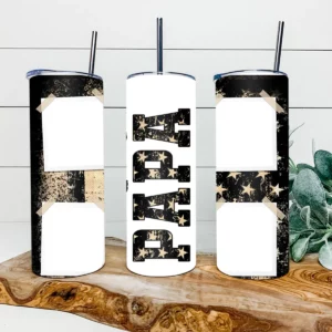 Papa America Flag 20oz Tumbler Skinny