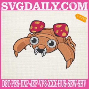 Paras Pokemon Embroidery Design