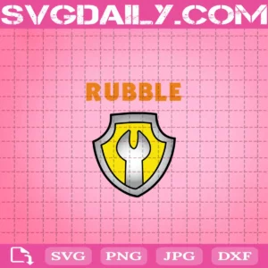 Paw Patrol Rubble Shield Svg