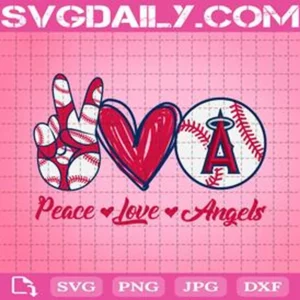 Peace Love Angels Svg