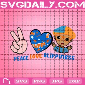 Peace Love Blippiness Svg
