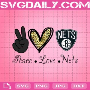 Peace Love Brooklyn Nets Svg