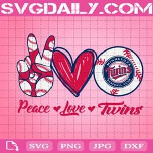 Peace Love Cardinals Svg