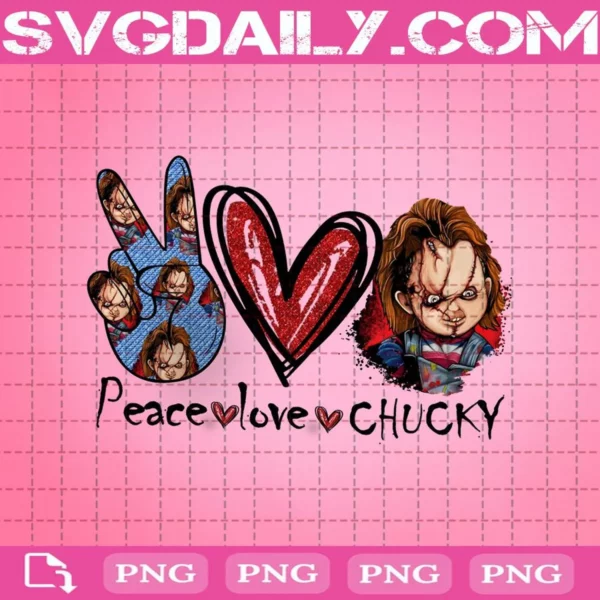 Peace Love Chucky Png