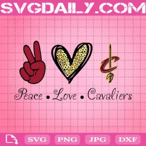 Peace Love Cleveland Cavaliers Svg