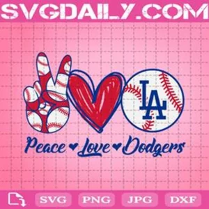 Peace Love Dodders Svg