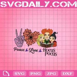Peace Love Hocus Pocus Svg