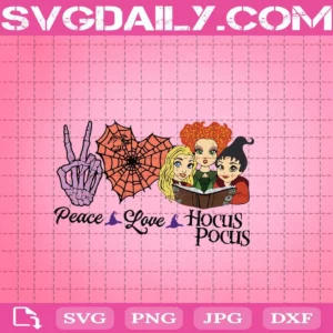 Peace Love Hocus Pocus Svg