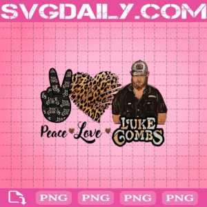 Peace Love Luke Combs Png